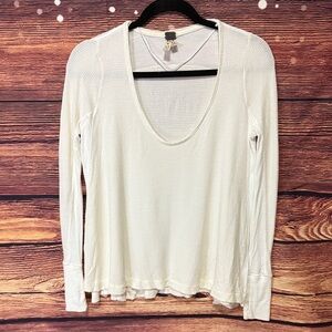 We The Free Cream Long Sleeve Top